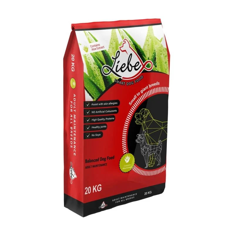 Liebe Adult with Aloe - 20% protein RED (2 - 50kg)
